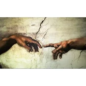 Norimpex - Puzzle Diamantova slika: Stvarjenje Adama (detajl) 30x40cm - 1 - 39 kosov