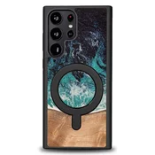shumee Ovitek Bewood Unique za Samsung Galaxy S22 Ultra - Dream Island z MagSafe