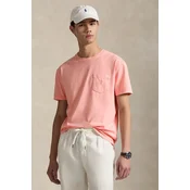 Polo Ralph Lauren Majica 710969628005 Roza Custom Slim Fit