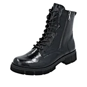 REMONTE Gležnarji z vezalkami črna