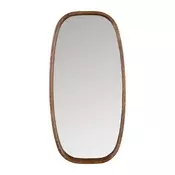 Stensko ogledalo z lesenim okvirjem 40x80 cm Nyko – White Label