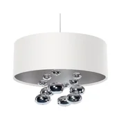 Luster na sajli BUBBLE 1xE27/60W/230V precnik 40 cm bela