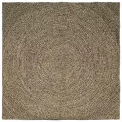 Tepisi za podrucja Prirodna i crna 200 x 200 cm Juta