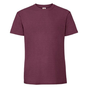 Burgundy Mens T-shirt Iconic 195 Ringspun Premium Fruit of the Loom