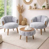 ATELIER DEL SOFA Fotelje i klub stocic Star Grey