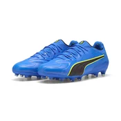 PUMA KING 20 ULTIMATE FG/AG Football Boots Unisex, Sport, Ultra Blue/Lime Squeeze/Black, 42.5
