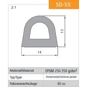 shumee SAMOLEPILJNO TESNILO ČRNO SD-55/4-0 DGP 14*12 MB - 40 MB - USZ SD-55 MB