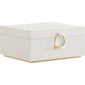 SONGMICS Joyero de 2 capas, organizador de joyas con asa, bandeja extraíble para joyas, almacenamiento de joyas, flotante effect, 8.1 x 9.4 x 4.3 pulgadas, idea de regalo, regalos de Navidad, colour, (21389225)