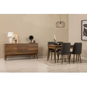 Hanah Home Trpezarijski set Vina 01 1053, Antracit