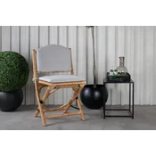 Venture Design Zložljiv jedilni stol trstika 63x54x925 cm naravna in siva
