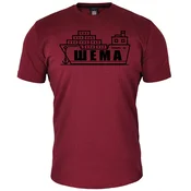 011Shop Muška majica kratkih rukava, Šema, Bordo