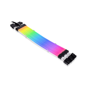 Kabel Lian Li Strimer Plus V2 Triple 8-Pin RGB PCIe, za grafično kartico, 30 cm