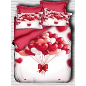 Lessentiel Maison Komplet posteljina 162, 200x220cm, Belo-crvena