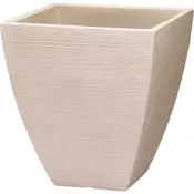 ProGarden Cvetlični lonček KO-Y54203940 rebrasti kvadrat 40 x 42 cm peščena