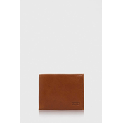 Usnjena denarnica Levis rjava barva