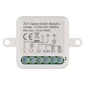 Emos GoSmart stikalni modul IP-2104SZ, ZigBee, 2-kanalni (ne potrebuje žice N)