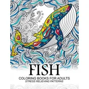 Fish Coloring Books for adults: dolphins, Whale, Shark in the sea Design