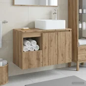 vidaXL Komplet pohištva za kopalnico 2 kos Artisan hrast