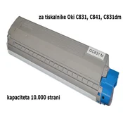 Fenix C831/C841 M Magenta toner 10K, nadomešča Oki 44844506 za tiskalnike Oki C831, C841, C831DM - kapaciteta 10.000 strani