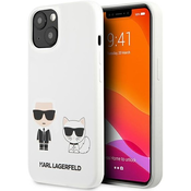 KARL LAGERFELD KLHCP13MSSKCW za iPhone 13 6.1 bela silikonska zaščita - Full Bodies
