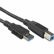 Kabel USB 3.0 Super-speed 5Gbps A-B, 9pin, 1m