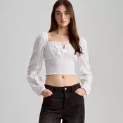 Bluza sa puf rukavima