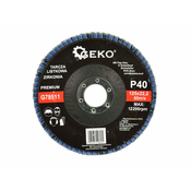 GEKO Brusna lamelna plošča  ZIRKONIA 125 mm P40
