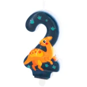 Rojstnodnevna svečka dinozaver številka 2, 8 cm