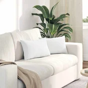 Jastucici za sofu 2 pcs Bijelo 50 x 30 cm tkanina
