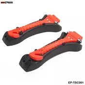 1Pair Car Window Glass Seat Safety AUTO Emergency Life-Saving Hammer Belt Cutter EP-TSC001-AF