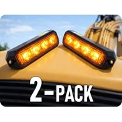 TruckLED Opozorilna luč LED CREE, 12W, 12-24V, oranžna, IP67/2-PACK! [LW0025-ALR-1]