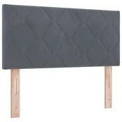 Vidaxl Vzglavje Temno siva 90 cm Žamet