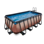 Montažni bazen EXIT Wood sa pješcanim filterom 400x200x122 cm