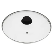 Pokrov 30cm / steklo, inox rob