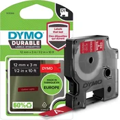 DYMO Označilni trak DYMO 1978366 iz vinila, barva traku: rdeče barve, barva pisave: bele barve 12 mm 3 m