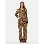 LAUREN RALPH LAUREN Pižama ILN72554 Rjava Regular Fit