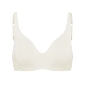 cfab Nedrček Cotton Bügel BH ohne Pads bela