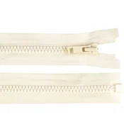 Kostna zadrga YKK št. 3 dolžine 60 cm - kremna