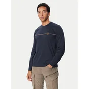 Aeronautica Militare Majica z dolgimi rokavi 262TS2588UJ00663 Mornarsko modra Regular Fit