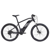 ROCKRIDER elektricni brdski bicikl e-st 500 27,5 (mid-drive motor), crni