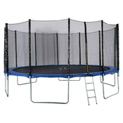 Trampolin Too Much 488 cm z zaščitno mrežo (6 nog - 12 palic) + LESTEV