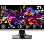 MSI MAG/272UP QD-OLED X24/26,5/QD-OLED/4K UHD/240Hz/0,03ms/Črna/3R MAG 272UP QD-OLED X24