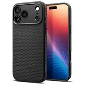 Spigen Ovitek Liquid Air za iPhone 17 Pro - mat črn, tanek ovitek