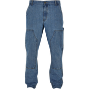 Mens Double Knee Jeans Light Blue/Washed