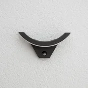 Lucande LED zunanje stensko svetilo Polovica, senzor, antracit, IP54 - Sodobni - antracitna, bela - Aluminij
