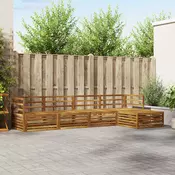 Set vanjskih sofa 5 kom. Prirodna Cvrsto drvo akacije