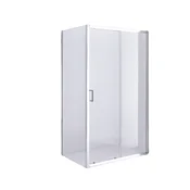 M B Tuš kabina SLIDE 130x70 cm, krom profil, prozorno steklo 6mm, 128-132x68-71/200cm