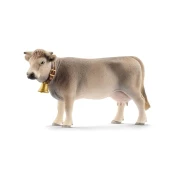 Schleich 13874 Schleich Farm World - Krava pasme Braunvieh, otroške figurice za starost 3+