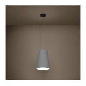 Eglo 390135 - Lestenec na vrvici PETROSA 1xE27/40W/230V siva