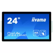 iiyama ProLite TF2415MC-B2 touch screen monitor 60.5 cm (23.8) 1920x1080 pixels Black Multi-touch Multi-user